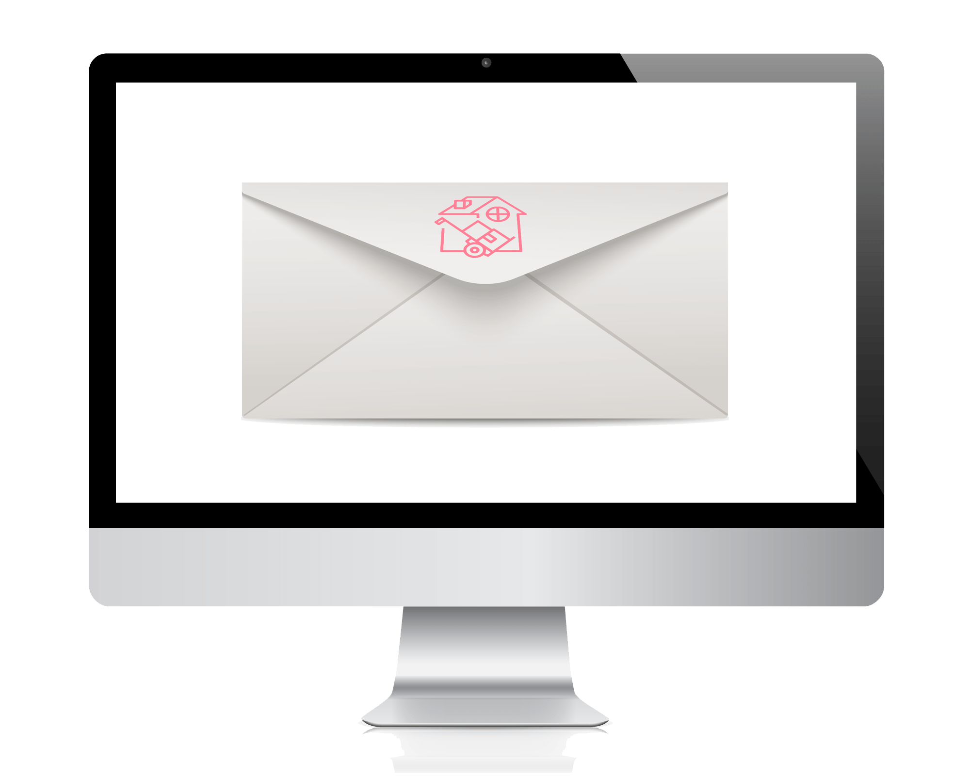 mac monitor envelope logo